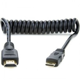 Cable en Espiral Mini HDMI a HDMI 30 a 45 cm Atomos