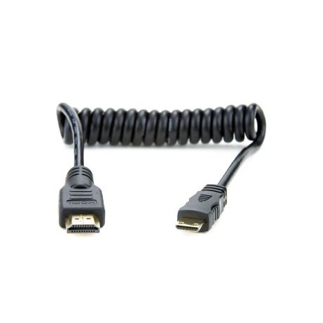 Cable en Espiral Mini HDMI a HDMI 30 a 45 cm Atomos