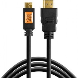 CABLE MINI-HDMI TETHERPRO HDMI MACHO TIPO C A HDMI MACHO TIPO A 1.8M TETHERTOOLS