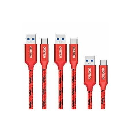 CABLE USB A TIPO C 90 GRADOS 2 MT ROJO