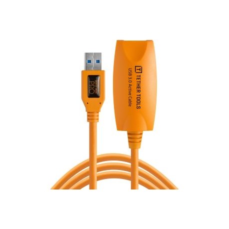 Tether Tools TetherPro USB 3.0 Cable de extensión activa (Orange de alta visibilidad, 16´)