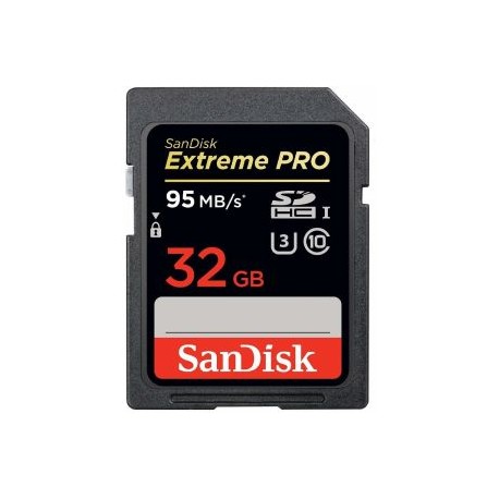 TARJETA DE MEMORIA SDHC 32GB CLASE10 SANDISK EXTREME PRO UHS-I 633X 95M