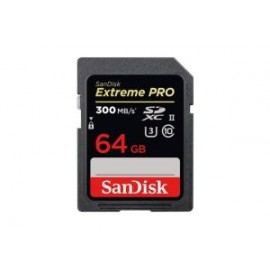 TARJETA DE MEMORIA SDXC 64GB CLASE 10 SANDISK EXTREME UHS-II 2000X U3 300MB/s