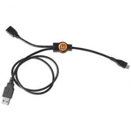 Tether Tools USB Type-A Male to USB Micro-B Male & USB Micro-B Female Case Air Power Split Y-Cable