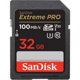 Tarjeta de Memoria Clase 10 SD 32gb UHS-1 U3 Extreme Pro 100mb/s Sandisk