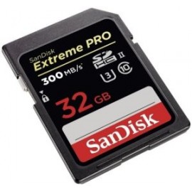 TARJETA DE MEMORIA SDHC 32GB CLASE 10 SANDISK EXTREME UHS-II 2000X U3 300MB/s