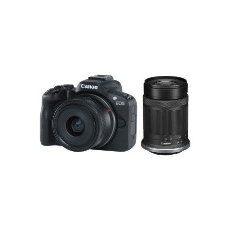 EOS R50 Kit con Lentes RF-S 18-45mm y RF-S 55-210mm