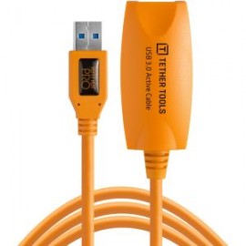 Tether Tools TetherPro USB 3.0 Cable de extensión activa (Orange de alta visibilidad, 16´)