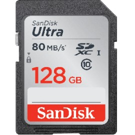 MEMORIA SDXC 128GB CLASE 10 SANDISK ULTRA UHS-1 533X (80MB/s)