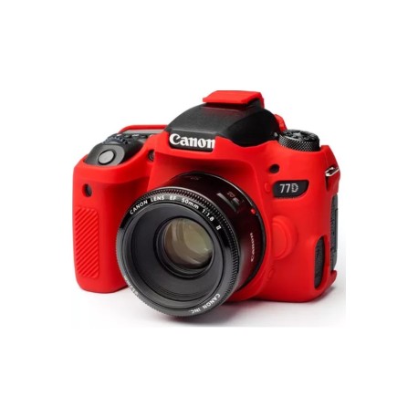 FUNDA PROTECTORA P/CAMARA FOTOGRAFICA CANON 77D ROJO