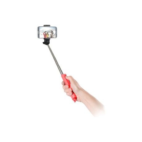 (SP-BTSW-RD) BASTON PARA SELFIE POR BLUETOOTH CON FUNCION DE ZOOM (ROJO)