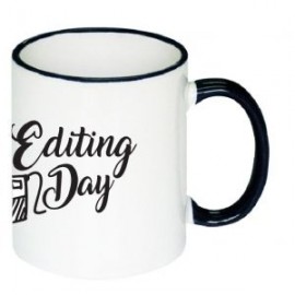 Taza Editing Day interior blanco