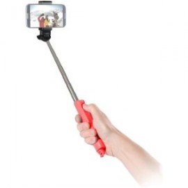 (SP-BTSW-RD) BASTON PARA SELFIE POR BLUETOOTH CON FUNCION DE ZOOM (ROJO)