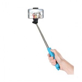 (SP-BTSW-BL) BASTON PARA SELFIE POR BLUETOOTH CON FUNCION DE ZOOM (AZUL)