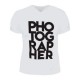 Playera Men Cuello V PHOTOGRAPHER Blanca L