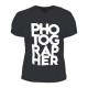 Playera Men Cuello V PHOTOGRAPHER Negra XL