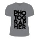 Playera Men Cuello V PHOTOGRAPHER Gris S