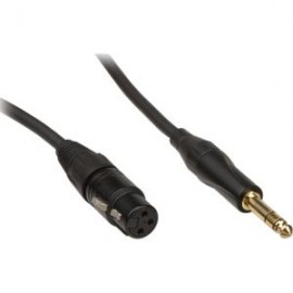 Cable Gold de Plug 1/4 TRS Male a 3-Pin XLR Female GOLD-TRSXLRF-03 de 91cm