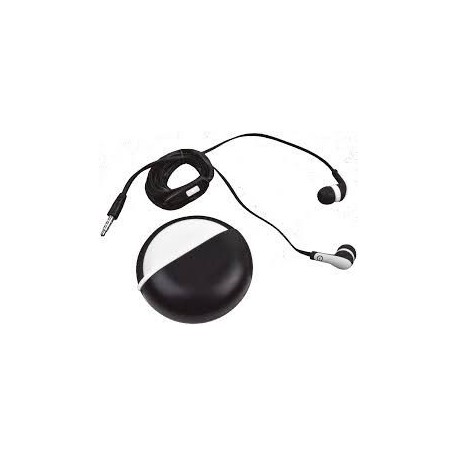 AUDIFONOS IN-EAR CON MICROFONO (NEGRO/BLANCO)