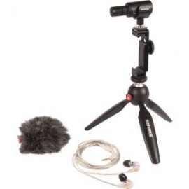 BUNDLE SHURE Micrófono MV88+ KIDEO KIT y Audífonos SE215-CL