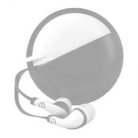 AUDIFONOS IN-EAR CON MICROFONO (GRIS/BLANCO)