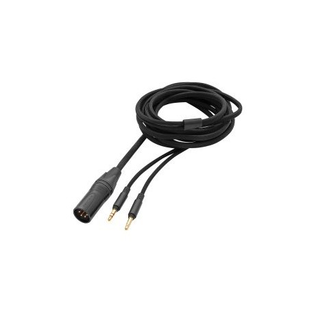 Cable estéreo Audiophile cable balanced 3.0 m (black), textile