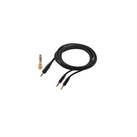 Cable estéreo Audiophile cable 1.40 m (black), textile