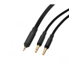 Cable estéreo Audiophile cable balanced 1.40 m (black), textile