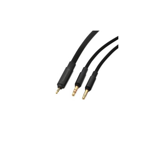 Cable estéreo Audiophile cable balanced 1.40 m (black), textile