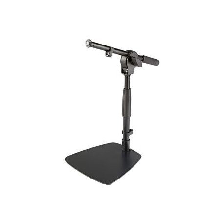 K&M 25995-500-55 - Soporte Base de Mesa o Piso para Micrófono con Boom Corto Negro