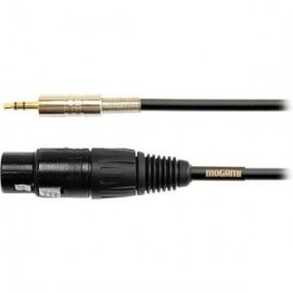 Cable para Micrófono Gold Stereo de 3-Pin XLR Female A Mini Plug 1/8 (3.5MM) TRS Male