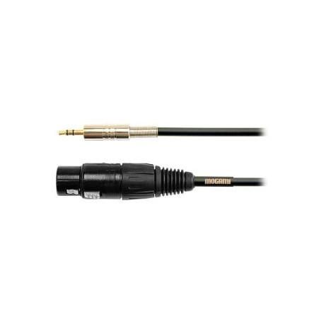 Cable para Micrófono Gold Stereo de 3-Pin XLR Female A Mini Plug 1/8 (3.5MM) TRS Male