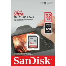 TARJETA DE MEMORIA SDHC UHS-I ULTRA 32GB 120MB/S