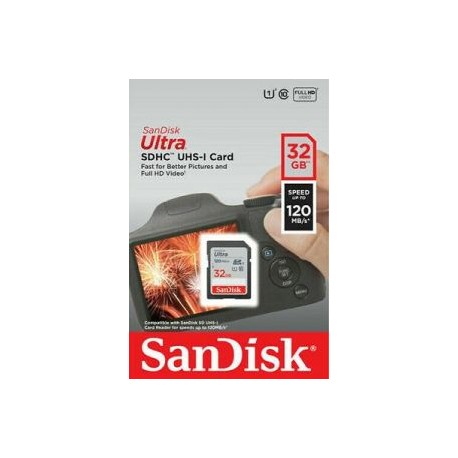 TARJETA DE MEMORIA SDHC UHS-I ULTRA 32GB 120MB/S