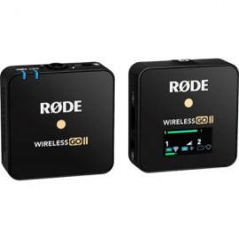 Rode Wireless GO II Single Black Kit de Sistema para Micrófono Inalámbrico Compacto (2.4 GHz)