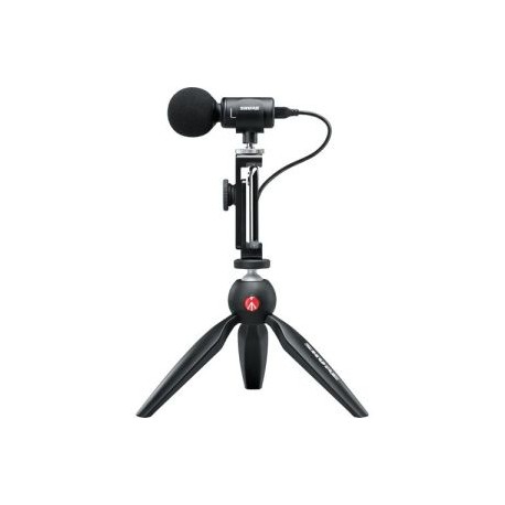 Microfono digital estereo Shure, para Smartphone MV88+ Video kit. Produccion Audio y Video