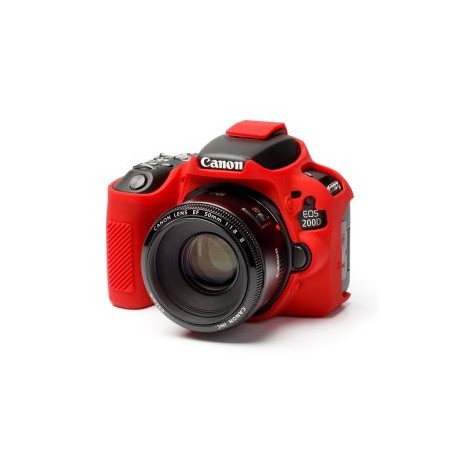 FUNDA PROTECTORA P/CAMARA FOTOGRAFICA CANON 200D / SL2 / SL3 ROJO