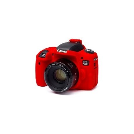 FUNDA PROTECTORA P/CAMARA FOTOGRAFICA CANON T6I, 750D ROJA